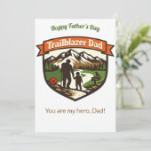 Pionier Papa Maakbare Vaderdag Feestdagenkaart (Staand voorkant)