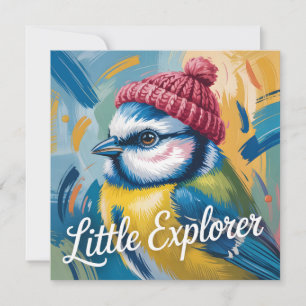 "Pionier" Pimpelmees Illustratie Feestdagenkaart