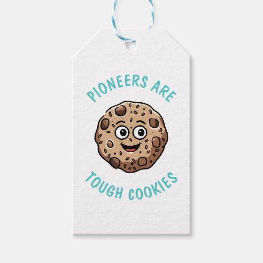 Pioniers zijn stoere koekjes | JW Cadeaulabel (Voorkant)