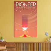 Pionierverkenning van het zonnestelsel canvas afdruk (Insitu (Woonkamer))