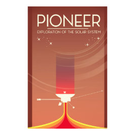 Pionierverkenning van het zonnestelsel foto afdruk
