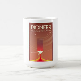 Pionierverkenning van het zonnestelsel magische mok