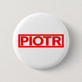 Piotr Stamp Ronde Button 5,7 Cm (Voorkant)