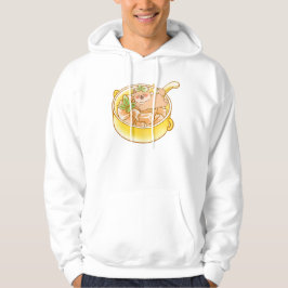 Piou de Shiba-hond in een Kawaii Soepkom Hoodie