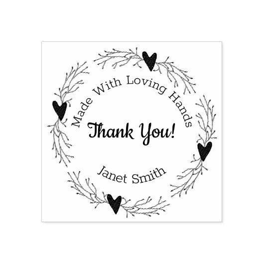 Pip Berrry Business Hartelijk dank voor de houten Rubberstempel (Afrduk)