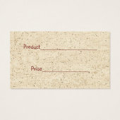 Pip Berry Basket Hang Label Visitekaartjes (Achterkant)