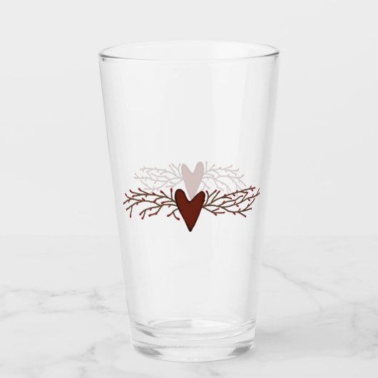Pip Berry Hart Drink Glas (Voorkant)