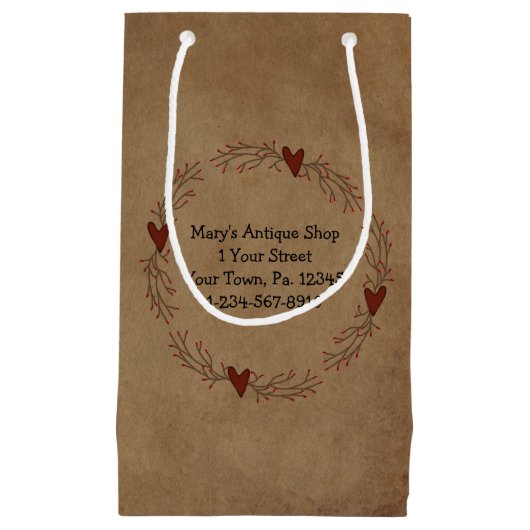 Pip Berry Heart Circle Gift Bag Klein Cadeauzakje (Voorkant)