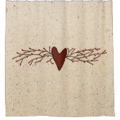 Pip Berry Heart Shower Curtain Douchegordijn (Voorkant)