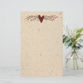 Pip Berry Heart Stationery Briefpapier (Staand voorkant)