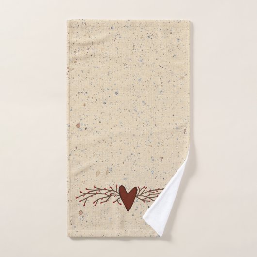 Pip Berry Heart Towel Set Bad Handdoek (Handdoek)