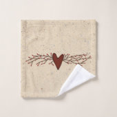 Pip Berry Heart Towel Set Bad Handdoek (Wasdoekje)