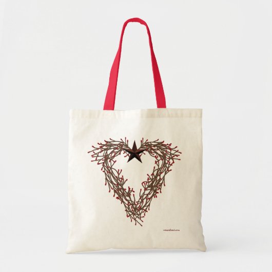 Pip Berry Heart Wreath Bag Tote Bag (Voorkant)