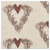 Pip Berry Heart Wreath Fabric Stof (Close Up)