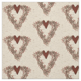 Pip Berry Heart Wreath Fabric Stof