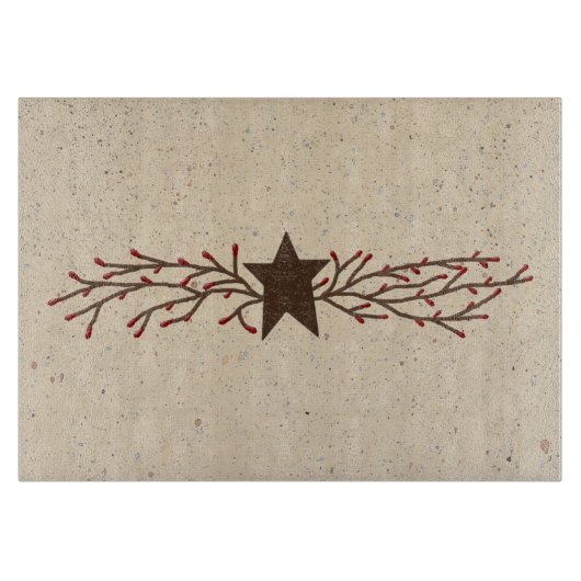 Pip Berry Star Glass Cutting Board Snijplank (Voorkant)