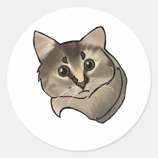 Pip de Schattigee Kitten Sticker (Voorkant)