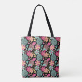 Pip Gerard Gouache Bloemmotief Schoudertas Tote Bag (Achterkant)