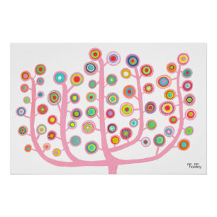 Pip Hoera Fantasy Tree Perfect Poster