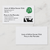 PIP, leeuwen in Afrika Visitekaartje (Voorkant / Achterkant)