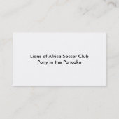 PIP, leeuwen in Afrika Visitekaartje (Achterkant)