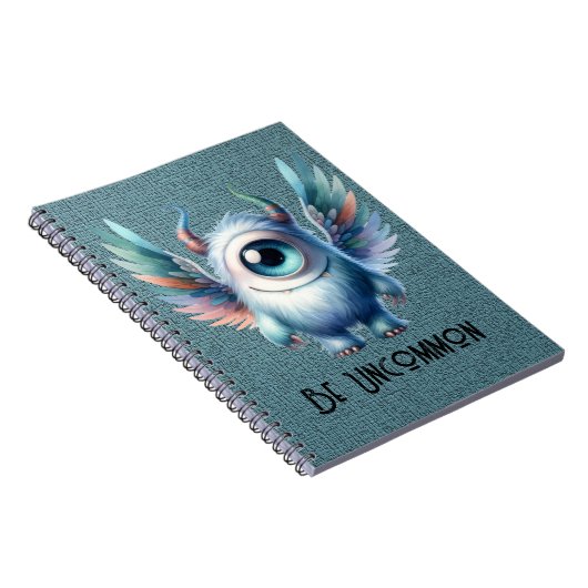 Pip - Monster met één oog - Custom Spiral Notitieb Notitieboek (Rechterzijde)