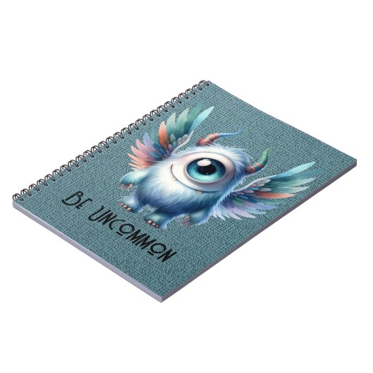 Pip - Monster met één oog - Custom Spiral Notitieb Notitieboek (Linkerzijde)