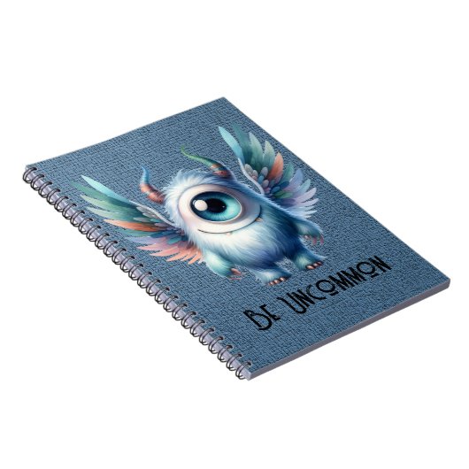 Pip - Monster met één oog - Custom Spiral Notitieb Notitieboek (Rechterzijde)