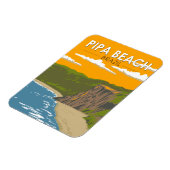 Pipa Beach Brazilië Reizen Kunst Vintage Magneet (Linkerzijde)