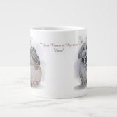 "Pipa & Marlow" Boganhues Print Grote Koffiekop (Voorkant)