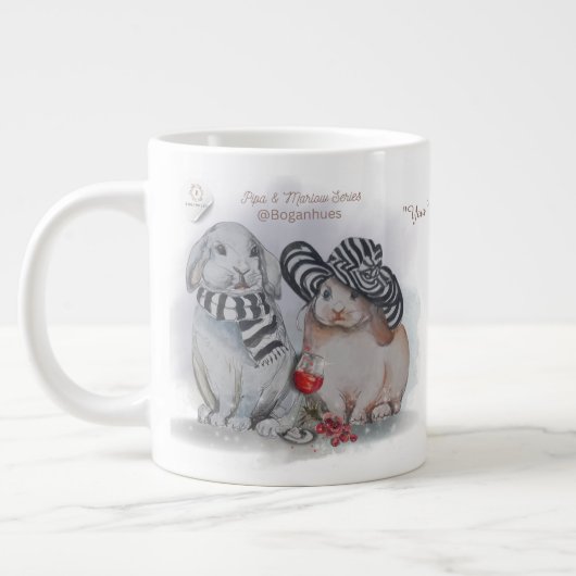 "Pipa & Marlow" Boganhues Print Grote Koffiekop (Links)