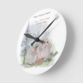 "Pipa & Marlow" Boganhues Print  Ronde Klok (Hoek)