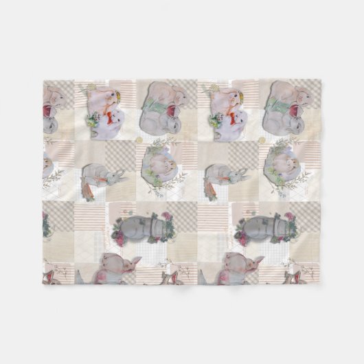 Pipa & Marlow Theme Baby Fleece Blanket (Voorkant (Horizontaal))