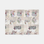 Pipa & Marlow Theme Baby Fleece Blanket Deken (Voorkant (Horizontaal))