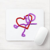 Pipe Cleaner man en hart Muismat (Met muis)