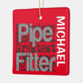 Pipe Fitter Extraordinaire CUSTOM Keramisch Ornament (Links)