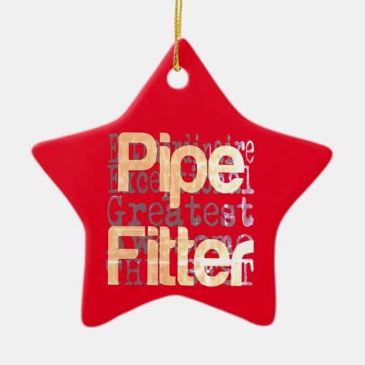 Pipe Fitter Extraordinaire Keramisch Ornament (Voorkant)