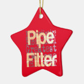 Pipe Fitter Extraordinaire Keramisch Ornament (Links)