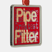 Pipe Fitter Extraordinaire Metalen Ornament (Rechts)
