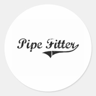 Pipe Fitter Professional Job Ronde Sticker