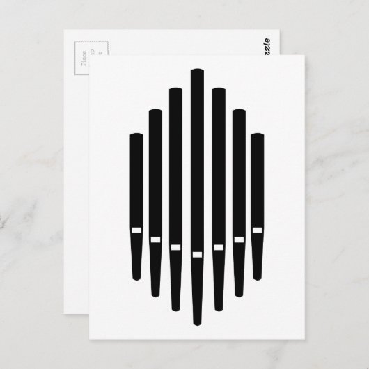 Pipe Organ Briefkaart (Voorkant / Achterkant)