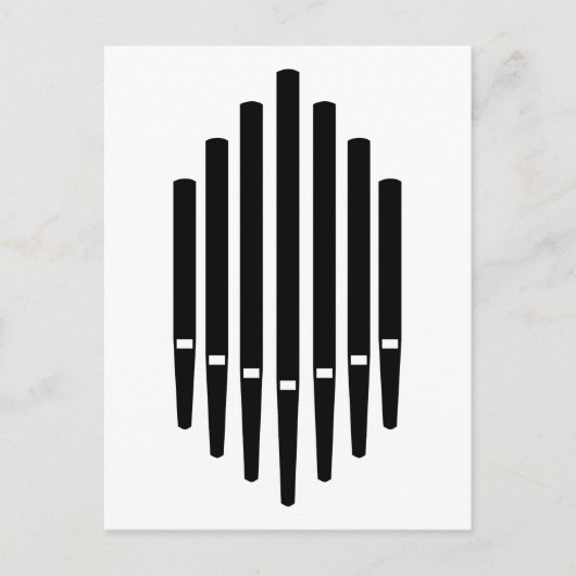 Pipe Organ Briefkaart (Voorkant)