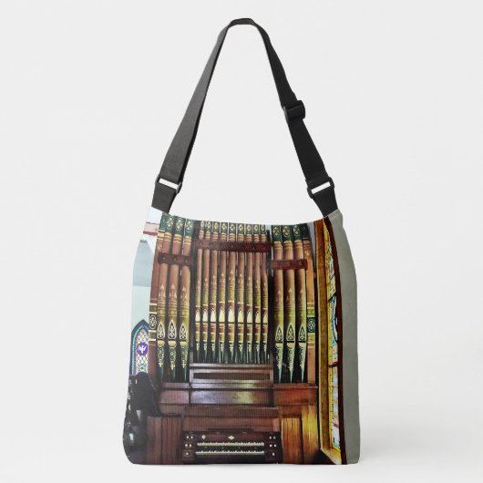 Pipe Organ in de kerk Crossbody Tas (Voorkant)