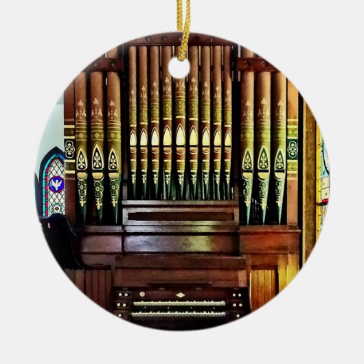 Pipe Organ in de kerk Keramisch Ornament (Voorkant)