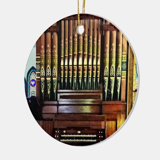 Pipe Organ in de kerk Keramisch Ornament (Links)