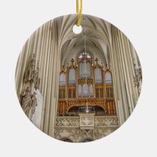 Pipe Organ Maria Am Gestade Keramisch Ornament (Voorkant)