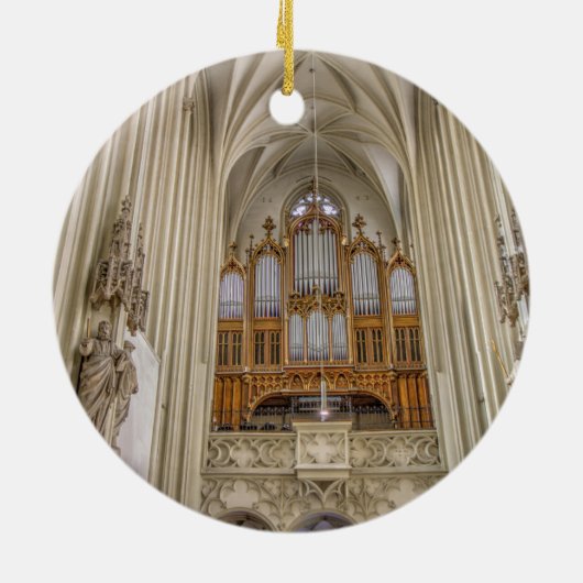 Pipe Organ Maria Am Gestade Keramisch Ornament (Achterkant)