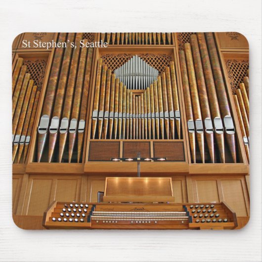 Pipe organ mousepad - St. Stephen's, Seattle Muismat (Voorkant)