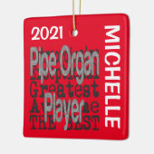 Pipe Organ Player Extraordinaire CUSTOM Keramisch Ornament (Links)