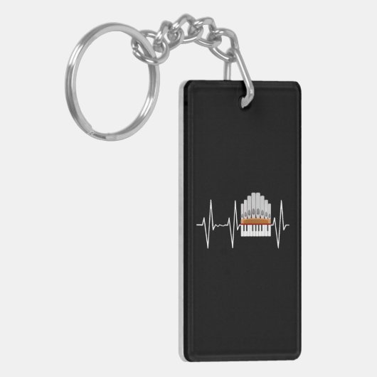 Pipe Orgel Kerk Organist Orkest Donor Sleutelhanger (Voorkant Links)